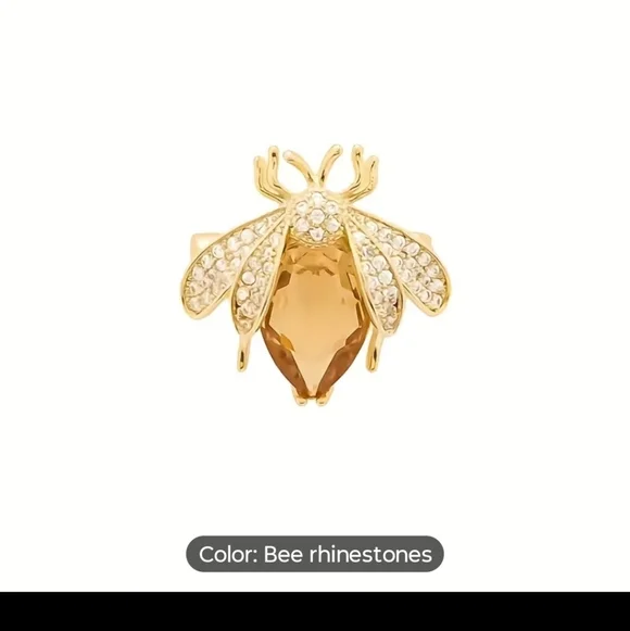 Beautiful Bee Rhinestone Pin - Picture 1 of 4